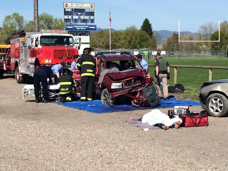 Missoula Teens Watch Mock Drunk Driving Car Crash ABC FOX Montana